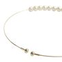 Cotton pearl collar necklace by Anq 